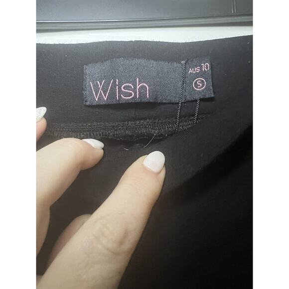 Women’s Two Tone Division Pants Black Wish Aus 10 Small Leggings Dress Pants - Picture 5 of 8